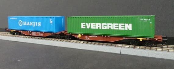 Tillig TT 18071 Double container wagon