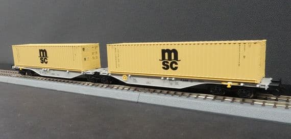 Tillig TT 18077 Double container wagon