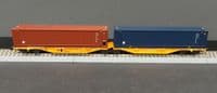 Tillig TT 18079 Double container wagon