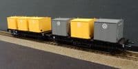 Trix 24162 DB Pair of container wagons