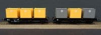 Trix 24162 DB Pair of container wagons