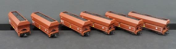 Trix 24182 DB AG Set of 6 Coal hoppers
