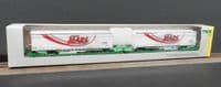 Trix 24473 CF Sdggmrss (T3000e) Dbl Flat Wagon Mars Load