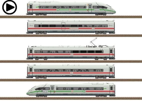 Trix 25976/23976 DB AG Br412 / Br812 ICE4 with 8 coaches DCC Sound