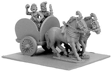 ANC20139 - Indian 2-Horse Chariot w/2 Crew