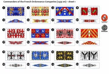 BFL3100 Commanders of the Fench Ordonnance Companies (1439 0n) - Sheet 1