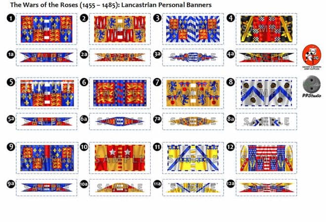 BFL3200 The Wars of the Roses (1455 - 1485): Lancastrian Personal Banners