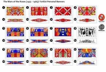 BFL3210 The Wars of the Roses (1455 - 1485): Yorkist Personal Banners