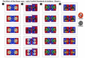 BFL3210b2 The Wars of the Roses (1455 - 1485): Yorkist Rectangular Guidons - Sheet 5