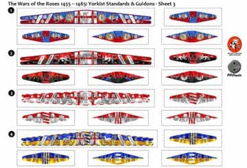 BFL3210c1 The Wars of the Roses (1455 - 1485): Yorkist Standards & Guidons - Sheet 3
