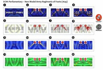 BFL4100 ECW: Parliamentary - New Model Army Regiments of Foote (1465)