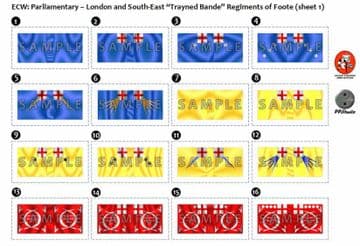 BFL4110 ECW: Parliamentary - London and South-East "Trayned Bande" Regiments of Foote (sheet 1)