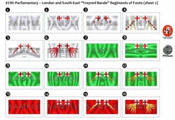 BFL4111 ECW: Parliamentary - London and South-East Regiments of Foote (sheet 2)