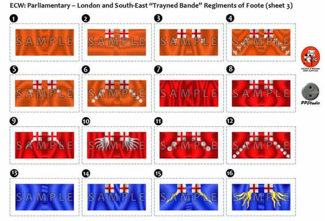 BFL4112  ECW: Parliamentary - London and South-East Regiments of Foote (sheet 3)