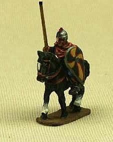 SXC02 Mounted Huscarl Standard Bearer (or spearman)