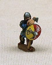 VKF14 Huscarl with 2 handed axe blowing horn