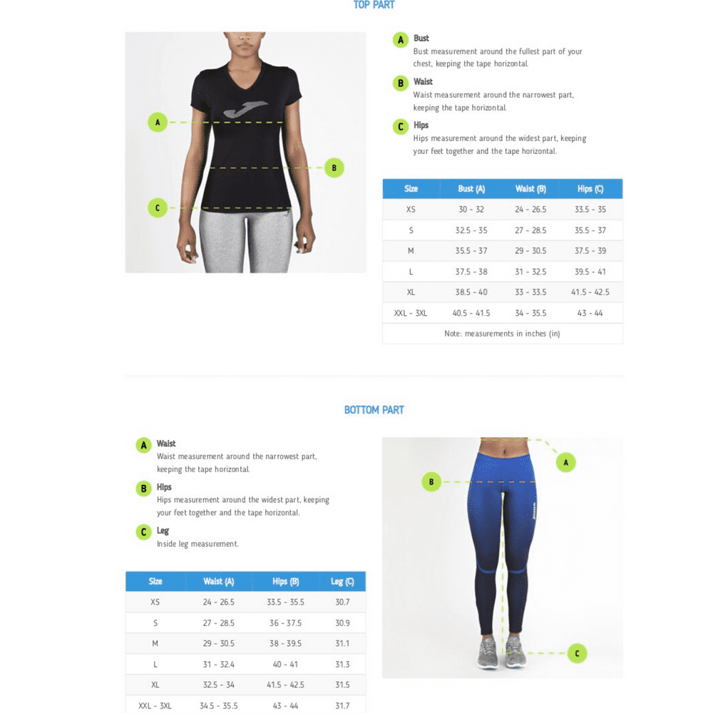 Female Rear Sizes FEMALE SIZE GUIDE