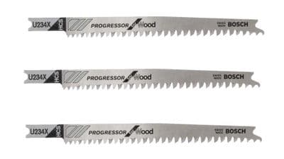 BOSCH HCS 3 pack Jigsaw Blade, U234X 