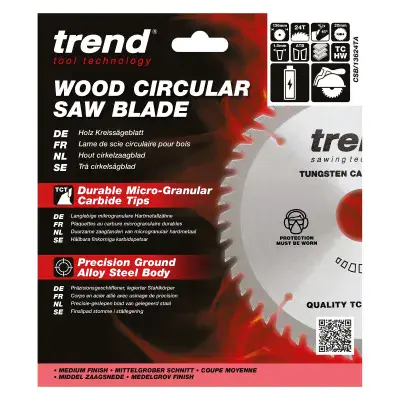 CSB/13624TA - Trend Wood Cordless Circular Saw Blade 136mm x 20mm x 24T