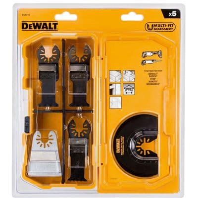 Dewalt DT20715 Oscillating Multitool Accessory Set (5 Piece) in Tough Case