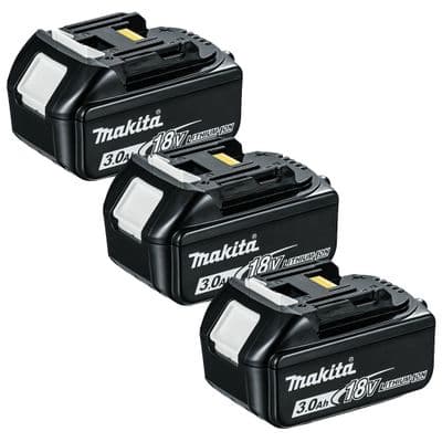 Makita BL1830 18V LXT 3.0aH Li-Ion Battery Triple Pack