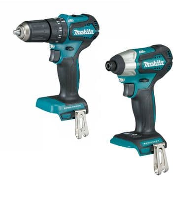 Makita DHP483Z Combi Drill and DTD155Z 18V Brushless Impact Driver Set Body Only
