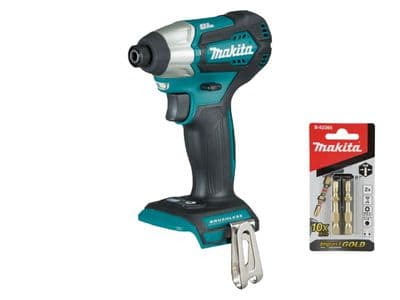 Makita DTD155Z 18V Brushless Impact Driver Body with Makita Impact Gold Xtreme