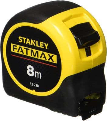 STANLEY 0-33-728  8MTR FATMAX BLADE ARMOR METRIC ONLY TAPE MEASURE