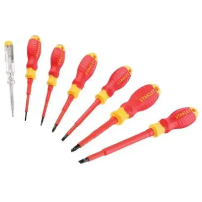 Stanley 0-60-031 FatMax® VDE Screwdriver Set, 7 Piece SL/PZ/Tester