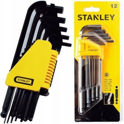 STANLEY 0-69-257 1.5 - 12mm Hex Key Metric Ball Set (12 pc.)
