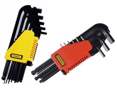 STANLEY 0-69-258 Hex Keys Metric Ball Twin Set (9 set and 12 set)