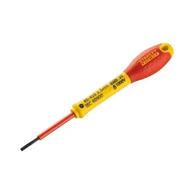 STANLEY FatMax 0-65-410 VDE Insulated Screwdriver Parallel Tip 2.5 x 50mm