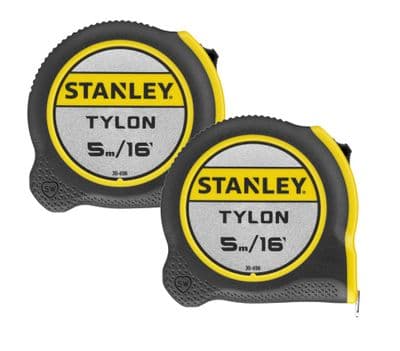 STANLEY Tylon  1-30-696 16 ft./5m (19mm Wide) Tape Measure Twin Pack