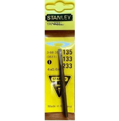 Stanley Yankee Slotted screwdriver Bit #135 3-68-354 (3511)