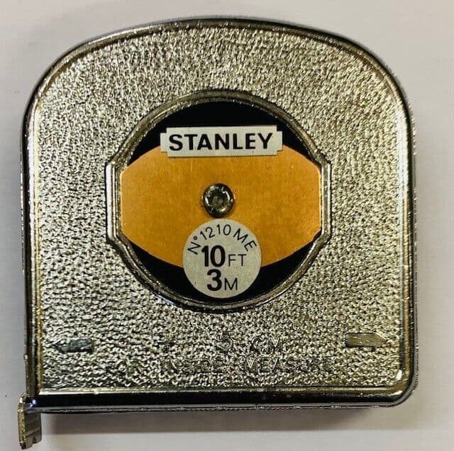 Vintage Stanley No 1210ME Imperial/Mtl 10ft/3M Metal Tape Measure