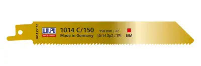 WILPU 1014C/150 - S922VF Reciprocating Saw Blade - 130 mm - 10/14 tpi (5 pieces)