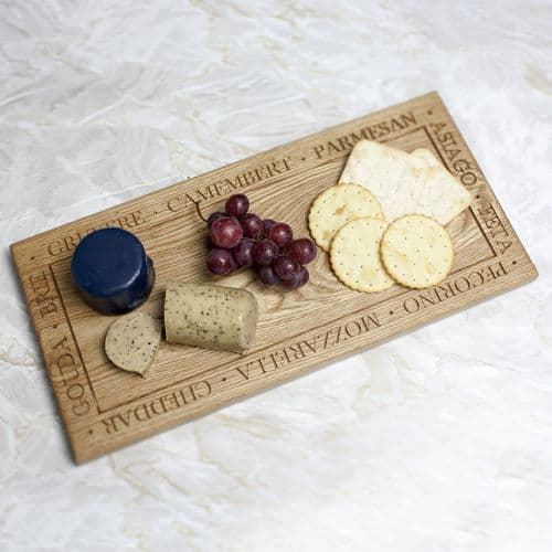 Engraved Oak Cheese Board