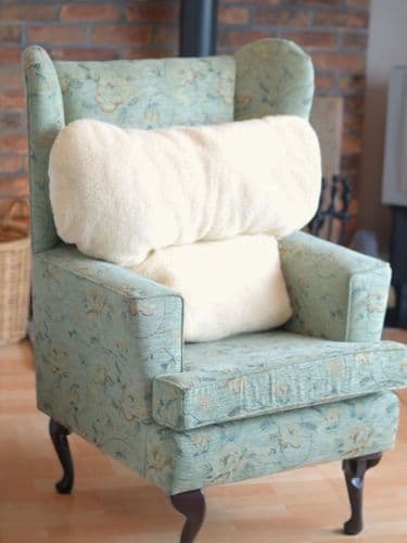 Faux Sheepskin Fleece Back Pillow