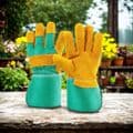 Heavy-Duty Thorn-Proof Leather Gardening Gloves only £6.99
