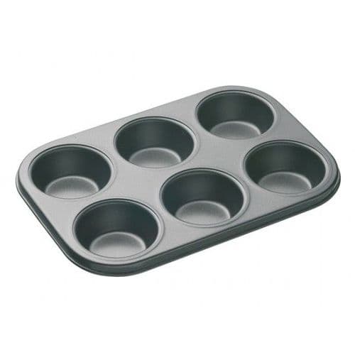 Non-Stick 6 Hole Deep Baking Pan