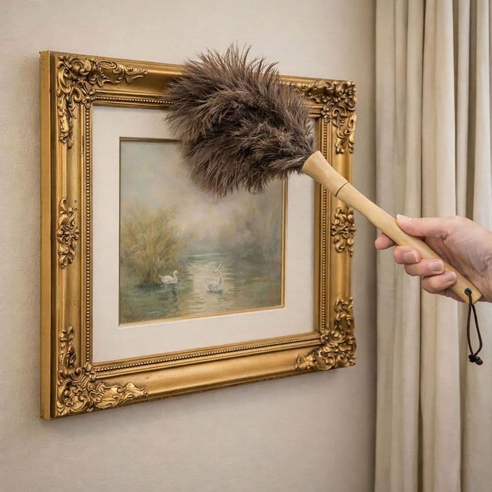 Ostrich Feather Duster, Small Feather Duster With Handle Reusable - View #3