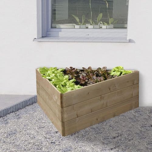 Triangular Timber Raised Bed