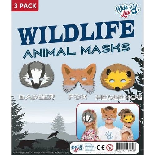 Wildlife Animal Masks - 3 Pack
