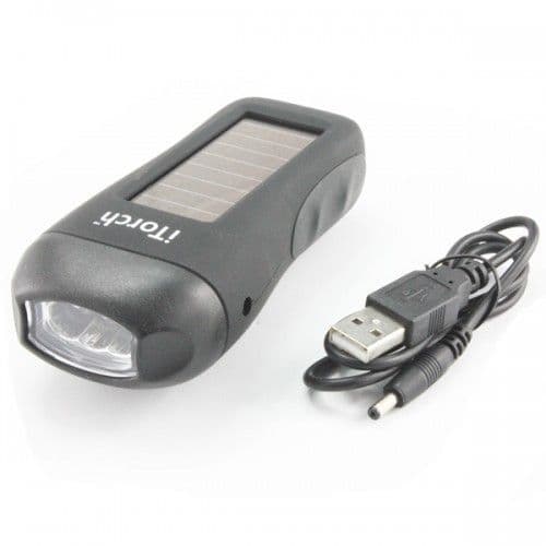 Wind Up Solar Power Torch