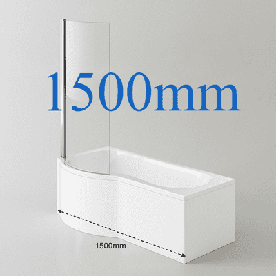 1500mm Shower Baths