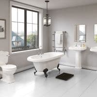 1700mm Freestanding Roll Top Slipper Bath with Ball Feet