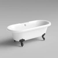 1800mm Freestanding Roll Top Slipper Bath with Ball Feet