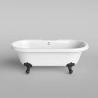 1800mm Freestanding Roll Top Slipper Bath with Ball Feet