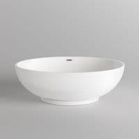 AquaSoak 1685mm Modern Oval Double Ended Freestanding Bath Tub Acrylic Designer