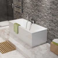 AquaSoak 1700 x 700 Double Ended Straight Bath ( square )
